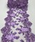 Lavender 3D Wide Floral Sequin & Mesh with Pearls Lace Trim for Table Runner 13"